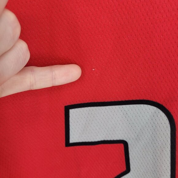 Adidas womens medium red gray reversible basketball jersey Team Oklahoma 21 - Picture 8 of 8